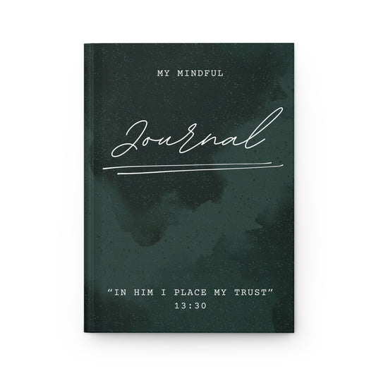 Hardcover Mindful Journal Dark Green Matte