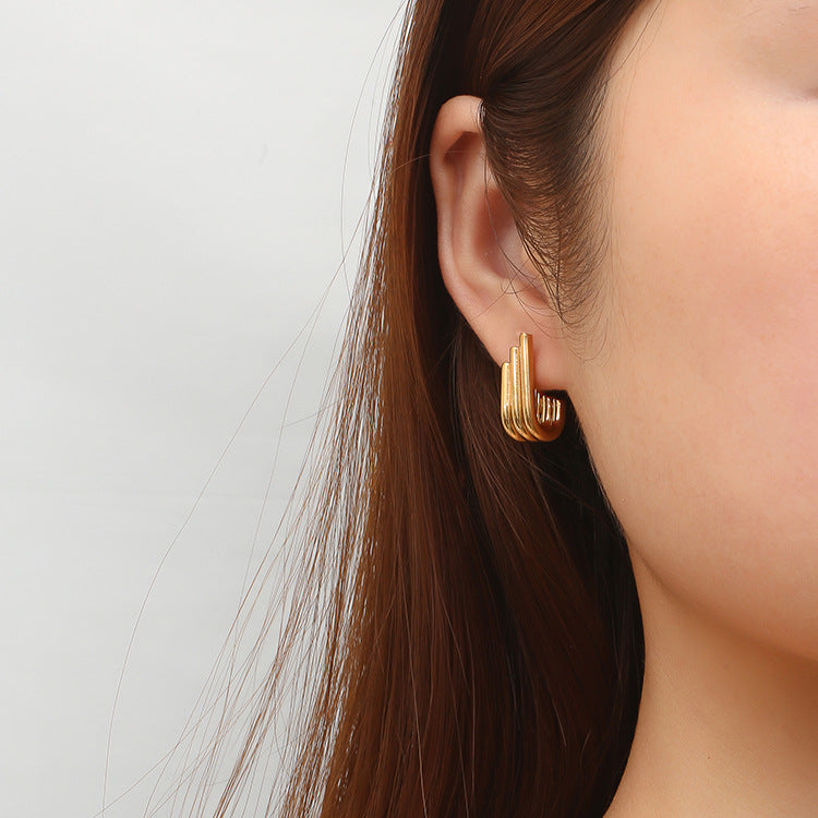 18K Gold Plated Earring